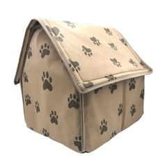 Detachable Folding Small Footprints Pet House Pet Dog Mat Portable Dog Footprint House  Warm And Comfortable