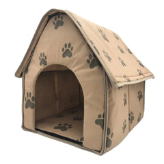Detachable Folding Small Footprints Pet House Pet Dog Mat Portable Dog Footprint House  Warm And Comfortable