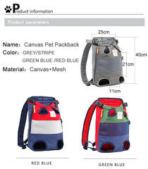 Pet Backpack Carrier For Cat Dogs Front Travel Dog Bag Carrying For Animals Small Medium Dogs Bulldog Puppy Mochila Para Perro