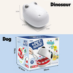 Pet Dentist Toy Pretend Play Doctor Educationa Toys for Children Simulation Medicine Tooth Extraction Teeth Model Gifts For Kids