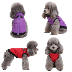 Winter Pet Dog Clothes Waterproof Zipper Jacket For Small Dog Warm Puppy Coat Dog Clothing Leisure Jacket For Chihuahua Pug