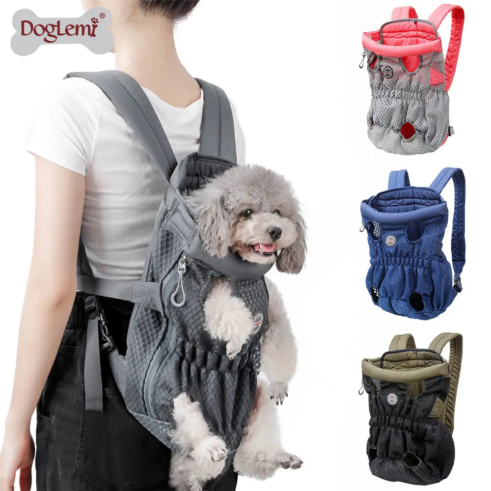 New Pet Dog Travel Carrier Bag Backpacks Cat Puppy Pet Front Shoulder Carry Bag for Pet Dogs and Cats Breathable Carrying Bags