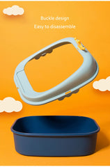 Cat Litter Box Design, Semi-Enclosed Sandbox, Big Space Toilet, Prevent Splash Tray, Kittens, Sand Litter Boxes