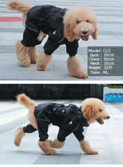 Pet Dog Coat Outdoor Jacket Pet Waterproof Winter Warm Clothes Big Jumpsuit Reflective Raincoat For Medium Large Dogs