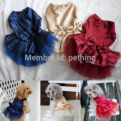Summer Pet Clothes Dog Dress For Dogs Skirt Summer Princess Dog Wedding Dresses York Teddy Clothes For Dogs Skirts Pet Cat Dress