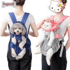New Pet Dog Travel Carrier Bag Backpacks Cat Puppy Pet Front Shoulder Carry Bag for Pet Dogs and Cats Breathable Carrying Bags