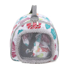 Pet Carrier Convenient Hamster Rabbit Chinchilla Hedgehog Dutch Pig Case Handbag Small Pet Breathable Warm Travel Carrying Bag