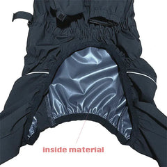 Pet Dog Coat Outdoor Jacket Pet Waterproof Winter Warm Clothes Big Jumpsuit Reflective Raincoat For Medium Large Dogs