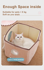 Cute Fully Enclosed House for Cats, Warm Winter Pet House, Super Soft Sleeping Bed for Puppy, Cat House Suppliers
