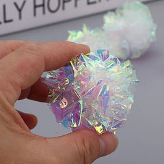 12Pcs Cat Mylar Crinkle Balls Cat Toy Interactive Sound Ball Big Plastic Balls Crinkle Crackle Ring Paper Kitten Pet Play Toy