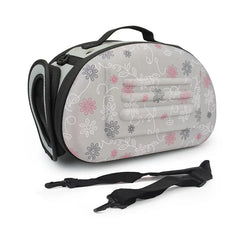Travel Pet Bag Cat Flower Carriers Bags Breathable Pink Folding Small Dog Outdoor Shoulder Bag Folding Cats Carrying