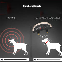 Pet Dog Anti Bark Guard Waterproof Auto Anti Humane Bark Collar Stop Dog Barking Rechargeable Shock Safe USB Electric Ultrasonic