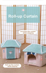 Cute Fully Enclosed House for Cats, Warm Winter Pet House, Super Soft Sleeping Bed for Puppy, Cat House Suppliers