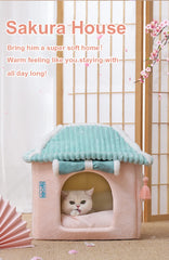 Cute Fully Enclosed House for Cats, Warm Winter Pet House, Super Soft Sleeping Bed for Puppy, Cat House Suppliers