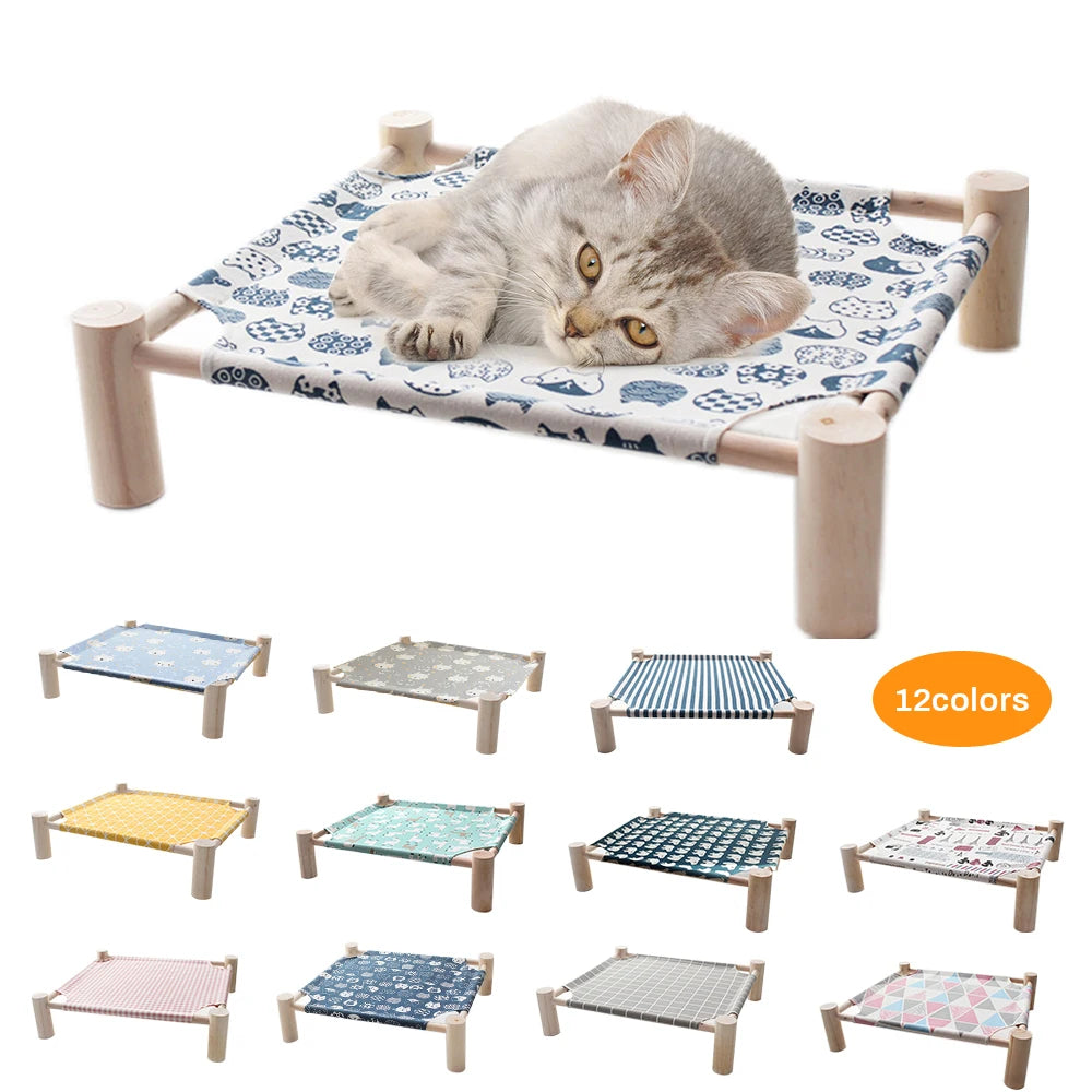 Detachable Cat Hammock Bed Pet House For Dogs Puppy Lazy Mat Cushion Lounger For Pet Cats Kitten Cottages Pet Sleeping Supplies