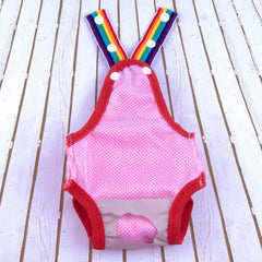 Pet Dog Shorts Diaper Sanitary Physiological Pants Washable Dog Panties Menstruation Dot Print Underwear Briefs for Girl Dogs