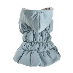 Dog Pet Super Warm Dress Winter Puppy Pet Dog Coats Princess Floral Bubble Skirt Dog Cat Hooded Chihuahua Yorkie Clothing