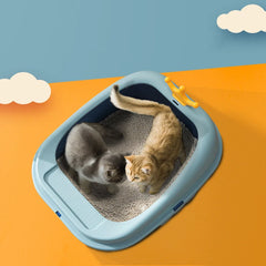 Cat Litter Box Design, Semi-Enclosed Sandbox, Big Space Toilet, Prevent Splash Tray, Kittens, Sand Litter Boxes