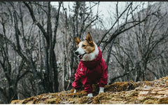 Pet Dog Coat Outdoor Jacket Pet Waterproof Winter Warm Clothes Big Jumpsuit Reflective Raincoat For Medium Large Dogs