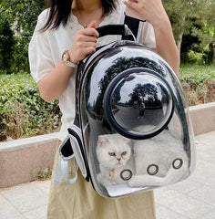 Pet Cat Carrying Bag Space Pet Backpacks Breathable Portable Transparent Backpack Puppy Dog Transport Carrier Space Capsule Bags