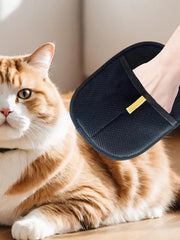 Pet Grooming Gloves Double Sided Pet Brush Gloves Static Dedusting Brush Pet Hair Remover Brush for Small Medium and Large Pets