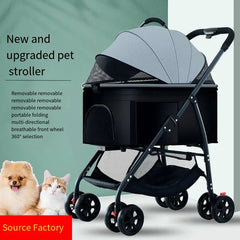 Pet Car Lightweight Foldable Designed Specifically for Walking Dogs Babies and Medium-sized Outdoor Equipment for Dogs and Cats