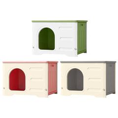 Four Seasons Waterproof Pet Shelter Outdoor Cats Dogs Shelter Windproof Rainproof Cozy House for Small Pets Outdoor Kitten Nest