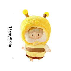 Kids Doll Dress up Clothes Kids Doll Clothing Soft Anime Plush Clothing Doll Clothes Suit Outfit Accessories Plush Doll's