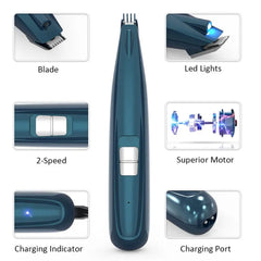 Pet Grooming Kit Dog Cat Paw Hair Clipper Trimmer LED Professional Dog Shaver Cutters Nail Grinding Machine Tools Supplies 2021