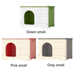 Four Seasons Waterproof Pet Shelter Outdoor Cats Dogs Shelter Windproof Rainproof Cozy House for Small Pets Outdoor Kitten Nest