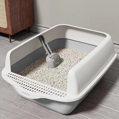 Cat litter box extra large, semi enclosed, splash proof, thickened toilet drawer, dog cat pet specific litter box