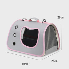 Portable Pet Cat Bag Carrier Foldable Cat Bag Breathable Shoulder Bag For Small Dogs Cats Pet Cat Dog Outing Bag Carrying Bag