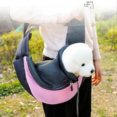 Pet Cat Dog Carrier Backpack Travel Tote Shoulder Bags Mesh Sling Carry Pack Pet Carrying Supplies Crossbody Shoulder Bag