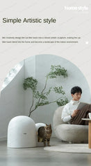 Fully Enclosed Extra Large Cat Litter Box Anti-odor Cat Toilet Simple Style Cat Litter Box Pet Supplies Eco-friendly Material