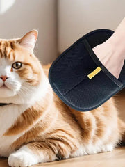 Pet Grooming Gloves Double Sided Pet Brush Gloves Static Dedusting Brush Pet Hair Remover Brush for Small Medium and Large Pets