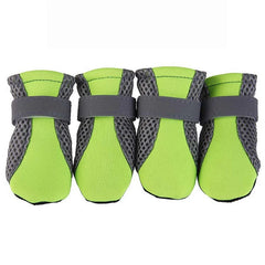 Pet Dog Shoes Breathable Waterproof Outdoor Walking Net Soft Summer Pet Shoes Night Safe Reflective Boots for Small Medium Dogs