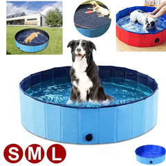 80*30cm Portable pet swimming pool for dogs outdoor summer swimming autumn winter indoor dog bath tub dual-use with drain valve