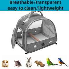Pet Portable Travel Bag Outdoor Breathable Small Animal Carriers Equipment Zipper Double Open Oxford Small Pet Outing Supplies