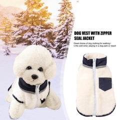 Pet Dog Clothes Autumn Winter Warm Fleece Vest Jacket For Small Medium Dogs Chihuahua French Bulldog Pug Clothing Coat