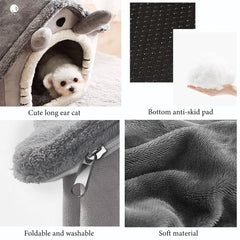 Pet Folding House Winter Kennel for Small Medium Dogs And Cats