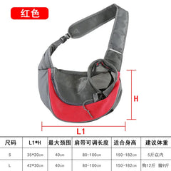 Pet Dog Carrying Bag Sling Carrier Bag Portable Comfortable Breathable Hand Free Shoulder Crossbody Bag for Dogs Accessories