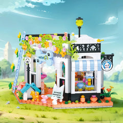 Pet Dog Cat House Building Block Kids Toy Mini Bricks Diy Assembly Games Moc Plastic Model Home Decoration Party Favors Gift