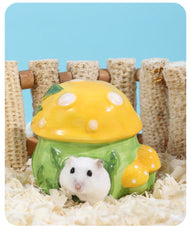Pottery Hamster House Pet Bed Hideout Hut Hamster Gerbil Hamster House Guinea Pig Nest Sleeping Bed Ceramic House