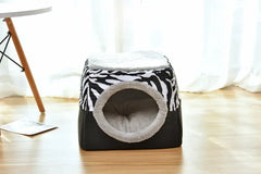Closed Pet Sleeping House Small Dogs Cat Bed All Season Puppy Nest Winter Warm Cat Litter Pet Villa Closed Kennel Pet Supplies