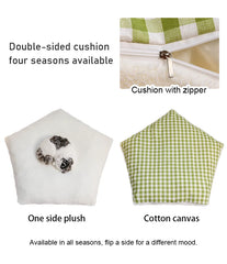 Pet Teepee Tent for Small Dogs or Cats Puppy Sweet Bed w/Thick Plush Pad Washable Dog or Cat Houses