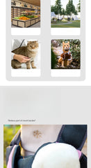 Pet backpack, portable shoulder bag for travel, hands-free outdoor crossbody bag suitable for cat and dog pet supplies