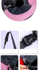 Pet backpack, portable shoulder bag for travel, hands-free outdoor crossbody bag suitable for cat and dog pet supplies