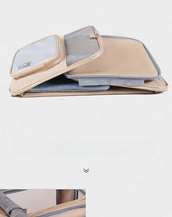 Pets Carrier Bag Lightweight and Breathable Pet Shoulder Bag Large Capacity Cat Bag Multi Pet Suitcase Foldable Cat Backpack