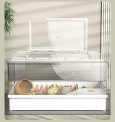 Small Pet House Large Space Transparent Pet Feeding Box Multi Functional Layered Area Luding Chicken Nest Breathable Pet Nest