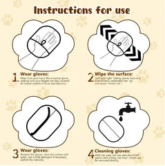 Pet Grooming equipment Gloves Deshedding Glove pet hair remover glove for Dog Cat Rabbit Accessories with Long/Short/Curly Hair